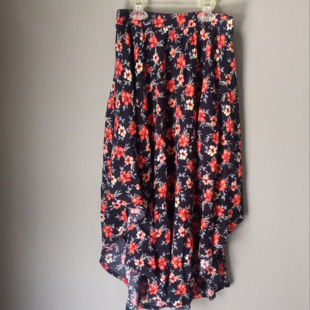 Hollister High Waist Floral Hawaiian Skirt